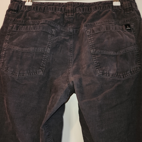 Prana Men's Gray Corduroy Classic Five Pocket Style Pants Size 32X32 Straight - Picture 5 of 11